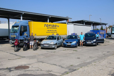 Autós motoros iskola, GKI tanfolyam  Topido Kft Vas megye